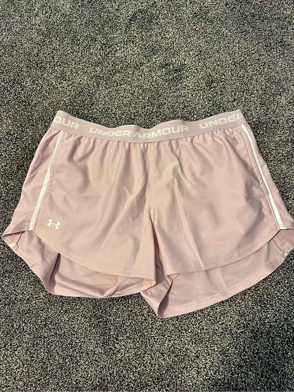 Under Armour UA Tech Play Up Shorts Women's Athletic Shorts Pink Medium